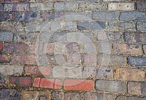 Multicolored brick abstract background texture