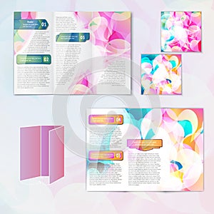 Multicolored brochure template