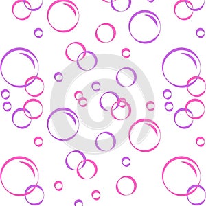 Multicolored bubbles seamless pattern