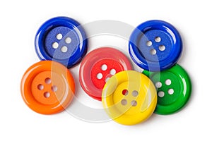 Multicolored buttons