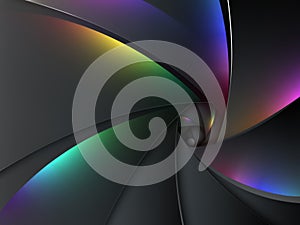 Multicolored camera lens background