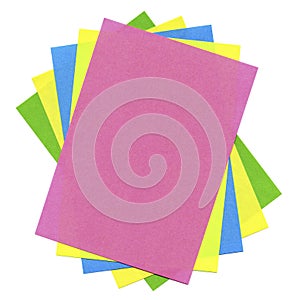 Multicolored cards