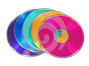 Multicolored CD, DVD disks