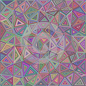 Multicolored chaotic triangle mosaic background