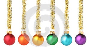 Multicolored Christmas balls