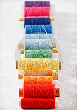 Multicolored coils of strings