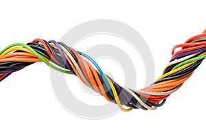 Multicolored computer cable