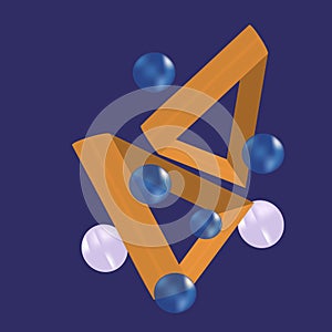 Multicolored decorative balls. Abstract vector illustration