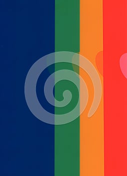 Multicolored document folders