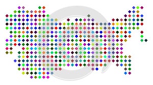 Multicolored Dot USSR Map