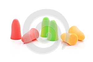 Multicolored earplugs