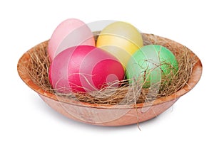 Multicolored Easter eggs