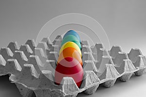 Multicolored Easter Eggs