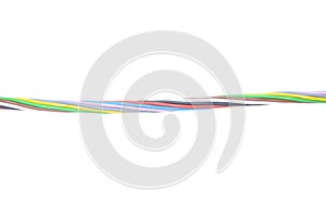 Multicolored electrical cable