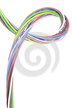 Multicolored electrical cable