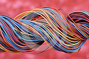 Multicolored electrical cable