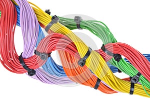 Multicolored electrical cables