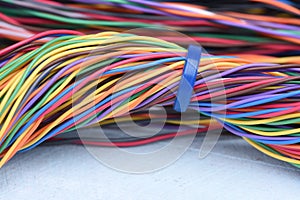 Multicolored electrical computer cable