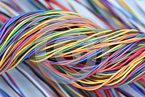 Multicolored electrical computer cable