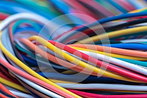 Multicolored electrical computer cable