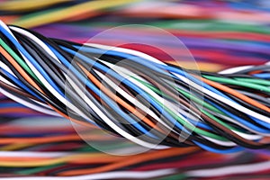 Multicolored electrical computer cable