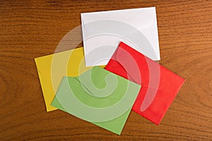 Multicolored envelopes