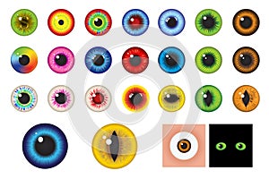 Multicolored Eyes - Design elements