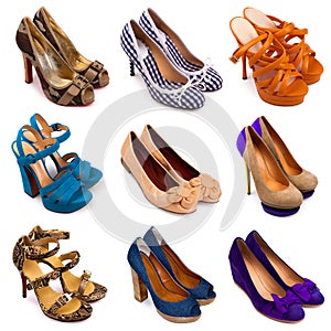 Multicolored female shoes-13