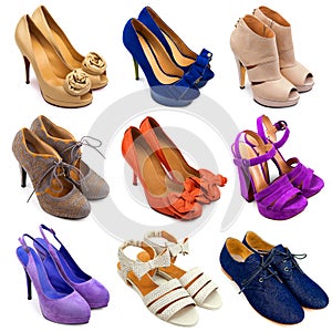 Multicolored female shoes-15