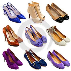 Multicolored female shoes-16