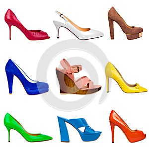 Multicolored female shoes-21