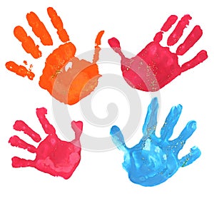 Multicolored fingerprints
