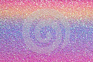 Multicolored glitter background. Full frame pastel colored texture