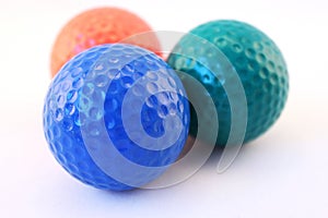 Multicolored Golf Balls