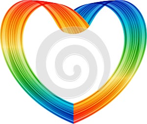 Multicolored heart