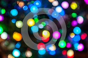 Multicolored holiday lights