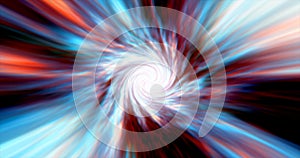 hypertunnel spinning speed space tunnel made of twisted swirling energy magic glowing light lines abstract background