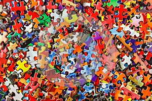 Multicolored Jigsaw Puzzle photo