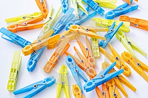 Multicolored laundry hooks