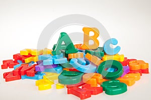 Multicolored letters