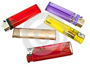 Multicolored lighters