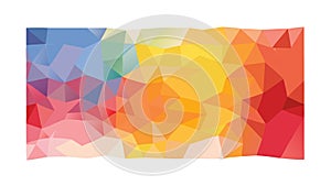 Multicolored Low Poly Abstract Background, Modern Digital Art, vector design Generative AI