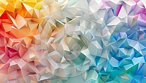 multicolored low poly geometric abstract background of effect geometric triangles