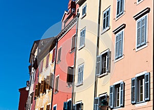 Multicolored Mediterranean buildings