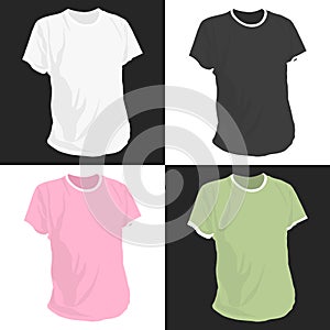 Multicolored mens t-shirts