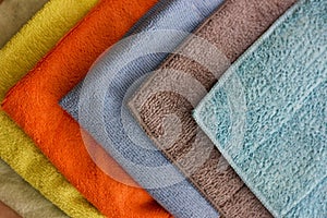 Multicolored microfibre cleaning napkins