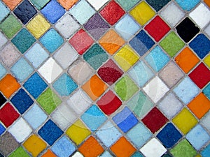 Multicolored mosaic