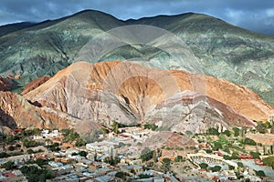 Multicolored mountains known as Cerro de los 7 colores