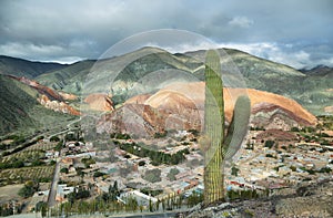 Multicolored mountains known as Cerro de los 7 colores