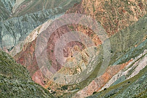 Multicolored mountains near Iruya, Argentina